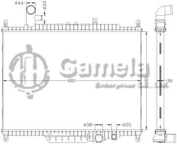 6154005NA - Radiator for LAND ROVER DISCOVERY 4 3.0 DIESEL' 10-13 - MT RANGE ROVER SPORT 3.0 DIESEL ' 10-13 - MT OEM: LR015561