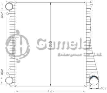 6154006NA - Radiator for LAND ROVER DISCOVERY 4 3.0 DIESEL' 10-13 RANGE ROVER SPORT 3.0 DIESEL ' 10-13 OEM: LR015603