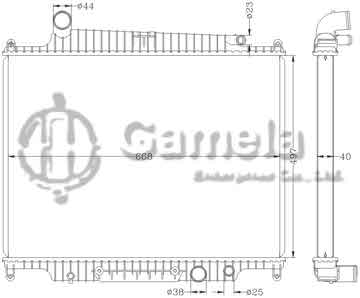 6154012NA - Radiator for LAND ROVER RANGE ROVER SPORT 3.6TD '10 MT OEM: PCC500300