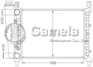 6161011NA - Radiator for FIAT UNO ' 83 - MT OEM: 7556132 / 7556137 / 773940