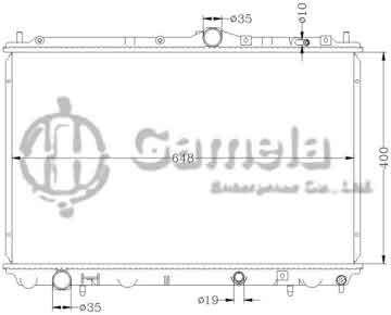 6173011N - Radiator for VOLVO S40/V40 '95-1.6i 16V MT OEM: 8602065