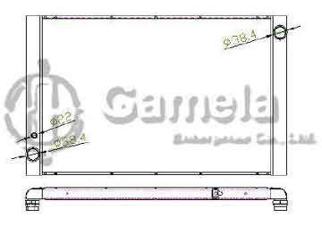 6190121018-T - Radiator for AUDI A8/S8 2.8 FSI 03-00 G BDX M/T NISSENS: 60428 OEM: 4E0121251