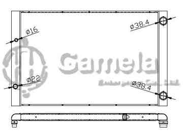 6190121019-T - Radiator for AUDI V8 1.2/3.7 G M/T OEM: 2E0121251