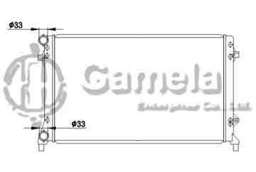 6190121032-T - Radiator for AUDI A3 03-08 MT M/T NISSENS: 65277A OEM: 1K0121251E, 1K0121253AC