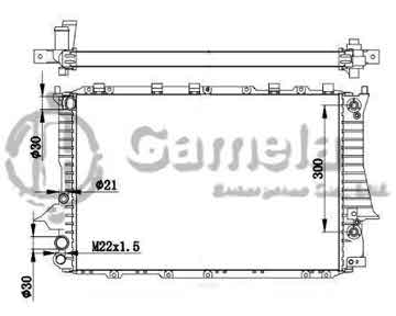 6190121035-T - Radiator for AUDI 100 QUATTRO/A6/S6 20V/Tdi 2.0i/1.9/2.5 92-97 A/T NISSENS: 60477 OEM: 4A0121251C DPI: 1925