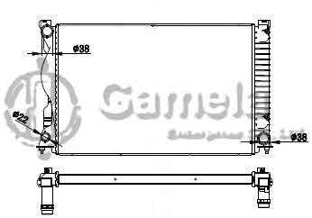 6190121042-T - Radiator for AUDI A5/A6 Quattro V6 2.8/3.0/3.1/3.2 06-10 M/T NISSENS: 60236A DPI: 2828