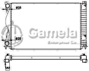 6190121047-T - Radiator for AUDI A6L/S6 2.0I TDI 04-11 M/T