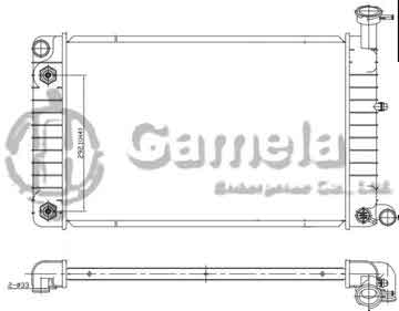 6190211011-T - Radiator for :BUICK SKYLARK L4 2.3 87-88 A/T OEM: 3090974 DPI: 192