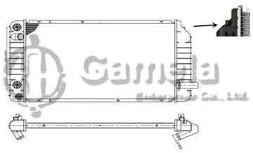 6190211014-T - Radiator for BUICK Skylark V6 3.3 92-93 A/T NISSENS: 60921A OEM: 52455928 DPI: 1343