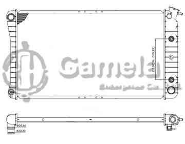 6190211015-T - Radiator for BUICK LeSabre/Electra/ Riviera V8 4.9/5.7/6.6 77-79 A/T OEM: 3035449, 3035695, 3035723, 3041938 DPI: 232