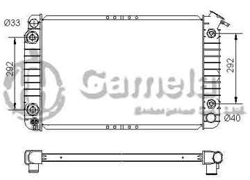 6190211019-T - Radiator for BUICK ELECTRA LESABRE 98 V6/V8 3.8/4.9 86-87 A/T NISSENS: 69108A OEM: 52451334, 52453863, 52453881, 52454503, 52455643 DPI: 1474