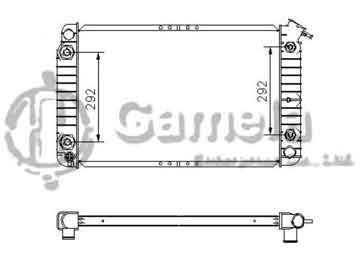 6190211030-T - Radiator for BUICK Park Avenue V6 3.8 91-96 A/T NISSENS: 69119A/69108A OEM: 52455642, 52459785, 52463454 DPI: 1203