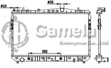 6190211052-T - Radiator for BUICK EXCELLE 97- A/T NISSENS: 61634 OEM: 96553243, 96553244, 96553223, 96553224 DPI: 2788