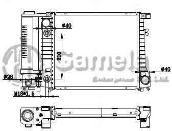 6190213013-T - Radiator for BMW 316I/318I 82-93 A/T NISSENS: 60731A OEM: 17111719301