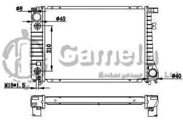 6190213019-T - Radiator for BMW 730I/735I/735IL 86-90 A/T