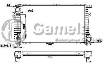 6190213021-T - Radiator for BMW 530/535/730/735I 86-95 A/T OEM: 17111712365, 17111723365