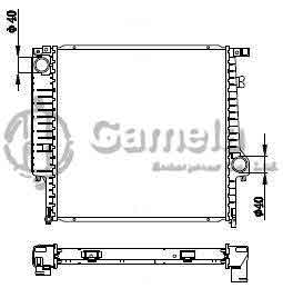 6190213027-T - Radiator for BMW 320I/325I 87-00 M/T NISSENS: 60635A OEM: 17111719259