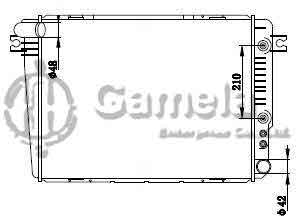 6190213038-T - Radiator for BMW 728/732/733/735 L6 3.2/3.5 77-86 A/T NISSENS: 60632 OEM: 17111121117, 17111153064 DPI: 298