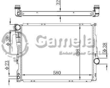 6190213041-T - Radiator for BMW X3 E83 2.0/3.0i 04- M/T NISSENS: 60803A OEM: 17113400013, 17113400013 DPI: 2771