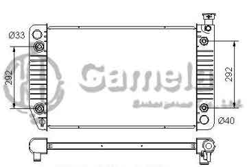 6190304014-T - Radiator for CADILLAC Escalade V8 5.7 99-00 A/T OEM: 52470422, 52469470, 52469433 DPI: 1522