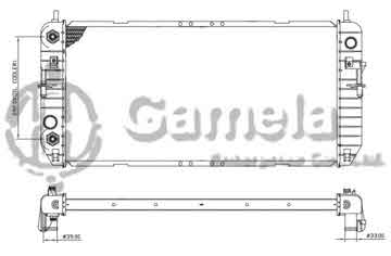 6190304016-T - Radiator for CADILLAC DTS V8 4.6 06-11 A/T OEM: 25769584 DPI: 2853