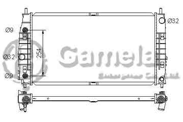 6190312002-T - Radiator for CHRYSLER LHS/300M/Intrepid/Concorde V6 2.7/3.2/3.5 98-04 A/T OEM: 4758288, 5010359, 5010359AA, 5010359AB DPI: 2183 2184