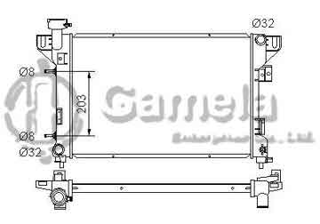 6190312008-T - Radiator for CHRYSLER Dynasty/New Yorker/ Imperial L4/V6 2.5/3.3/3.8 90-93 A/T NISSENS: 69002 OEM: 4401921, 4401923, 4401927, 4401972 DPI: 1109