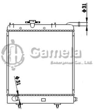 6190312015-T - Radiator for CHRYSLER DODGE/PLYMOUTH Caravan/Voyager V6 3.0 91-92 M/T NISSENS: 60991 OEM: 4546481, 4546482 DPI: 1387