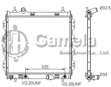 6190312016-T - Radiator for CHRYSLER PT Cruiser L4 2.4 01-10 A/T NISSENS: 61002 OEM: 5017404, 5017404AB, 5017404AD, 5086547AB DPI: 2298/2679