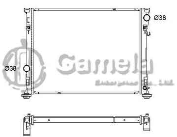 6190312019-T - Radiator for CHRYSLER 300/300C V6/V8 2.7/3.5/5.7/6.1 05-08 M/T NISSENS: 61014A OEM: 5137692AA, 5137691AA DPI: 2767 2766