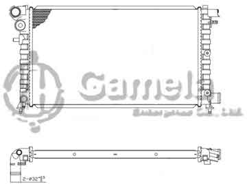 6190320006-T - Radiator for CITROEN SAXO 1.5 96-04 M/T NISSENS: 61346 OEM: 1301VT, 133092