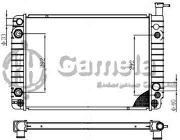 6190322002-T - Radiator for CHEVROLET/GMC ASTRO / SAFARI VAN V6 4.3 85-94 A/T NISSENS: 60957A OEM: 3055075, 3055078, 3090638, 3090641, 52450557, 52455821 DPI: 312 1351