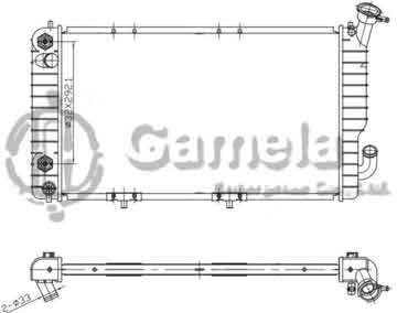 6190322012-T - Radiator for CHEVROLET/GMC Corsica/Beretta L4/V6 2.2/3.1 90-91 A/T NISSENS: 69125A OEM: 52451514, 52452043, 52456128 DPI: 1072