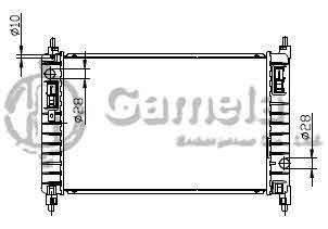 6190322023-T - Radiator for CHEVROLET/GMC 新赛欧1.4L （SAIL） OEM: 9023975