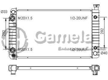 6190322041-T - Radiator for CHEVROLET/GMC C1500/K1500/C2500/K2500 PICKUP V8 4.3/5.0 96-99 A/T NISSENS: 69103A OEM: 52469468, 52469675, 52479556 DPI: 1788 1790