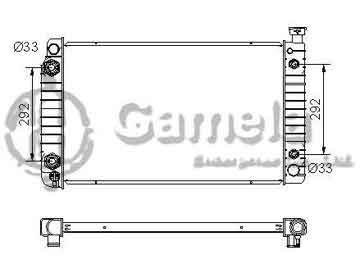 6190322047-T - Radiator for CHEVROLET/GMC C/K SERIES PU / SUBURBAN V8 5.0/5.7 88-99 A/T NISSENS: 60905A DPI: 1692