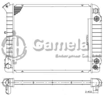 6190322051-T - Radiator for CHEVROLET/GMC Camaro V6 2.8 82-84 A/T NISSENS: 60930A OEM: 3049231, 3049233, 3050265, 3054091 DPI: 950