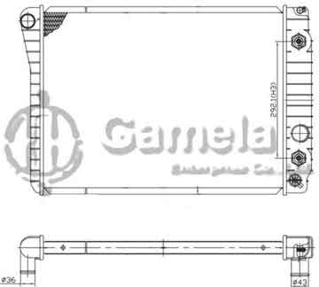 6190322060-T - Radiator for CHEVROLET/GMC CV/GMC Corvette V8 5.7 89-96 AT NISSENS: 60924A OEM: 3094929, 52460411, 52461766, 52473260