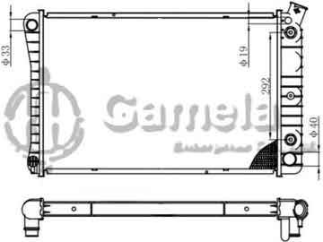 6190322068-T - Radiator for CHEVROLET/GMC Caprice V8 5.0/5.7 87-90 A/T OEM: 3096325 DPI: 726