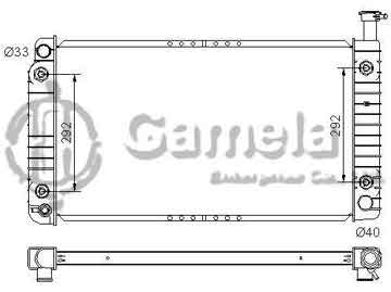 6190322079-T - Radiator for CHEVROLET/GMC Express1500 2500 3500/G30 /Savana 1500 2500 3500 V6/V8 4.3/5.0/5.7 96-02 A/T OEM: 52475986, 52477274, 15762434 DPI: 2042