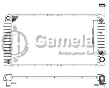 6190322083-T - Radiator for CHEVROLET/GMC Express 1500 2500/Savana 1500 2500 V6 4.3 04-12 A/T DPI: 2793