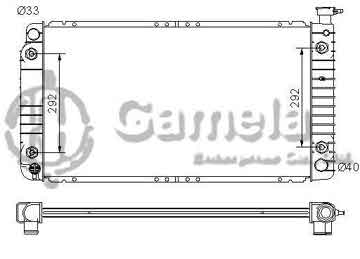 6190322087-T - Radiator for CHEVROLET/GMC Express 1500 2500 3500/ G10 20 30/Savana 1500 2500 3500 4.3/5.0/5.7 92-96 A/T NISSENS: 60892A OEM: 52455476, 52461302, 52461601, 52464958 DPI: 1489