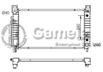 6190322112-T - Radiator for CHEVROLET/GMC SILVERADO/SIERRA PICKUP V6 4.3 99-04 A/T OEM: 52400433, 52484050 DPI: 2368