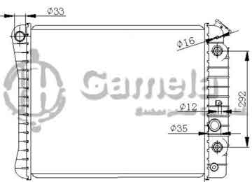 6190322126-T - Radiator for CHEVROLET/GMC  CV/GMC Camaro L4/V8 2.5/5.0 82-86 A/T DPI: 965