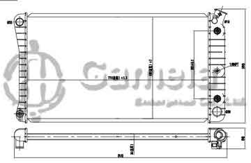 6190322131-T - Radiator for CHEVROLET/GMC CAPRICE V8 5.0/5.7 91-93 A/T DPI: 1211