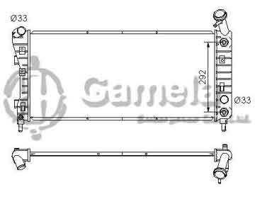 6190322143-T - Radiator for CHEVROLET/GMC Impala/Monte Carlo V6 3.4/3.8 04-05 A/T OEM: 10324030, 15140506 DPI: 2710