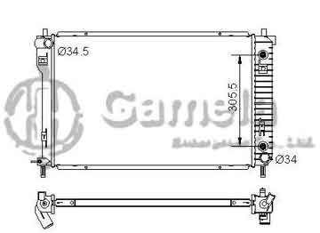 6190322161-T - Radiator for CHEVROLET/GMC  CV Equinox V6 3.4 06-09 A/T DPI: 2879