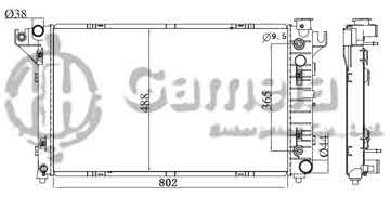 6190407041-T - Radiator for DODGE RAM1500 2500 3500 V6/V8 3.9/5.2 94-01 A/T NISSENS: 69208 OEM: 52006491, 52006491AC, 52028057AB, 52028057AE DPI: 1552