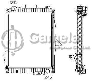 6190407050-T - Radiator for DODGE Durango V8 4.7/5.7 04-09 M/T OEM: 55029043AB DPI: 2738