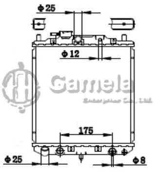 6190408014-T - Radiator for DAIHATSU MIRA L200/500/300/EF' 90-98 A/T OEM: 1640087259, 1640087299